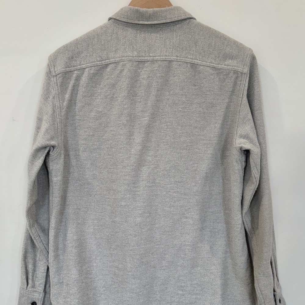 Everlane Grey Wool Button Down Shirt - Picture 2 of 3